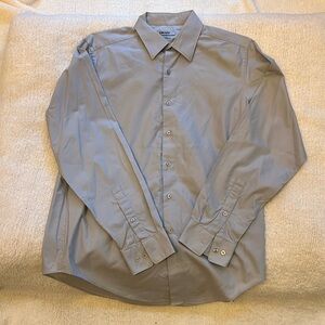 Men’s gray DKNY dress shirt size Large in excellent condition